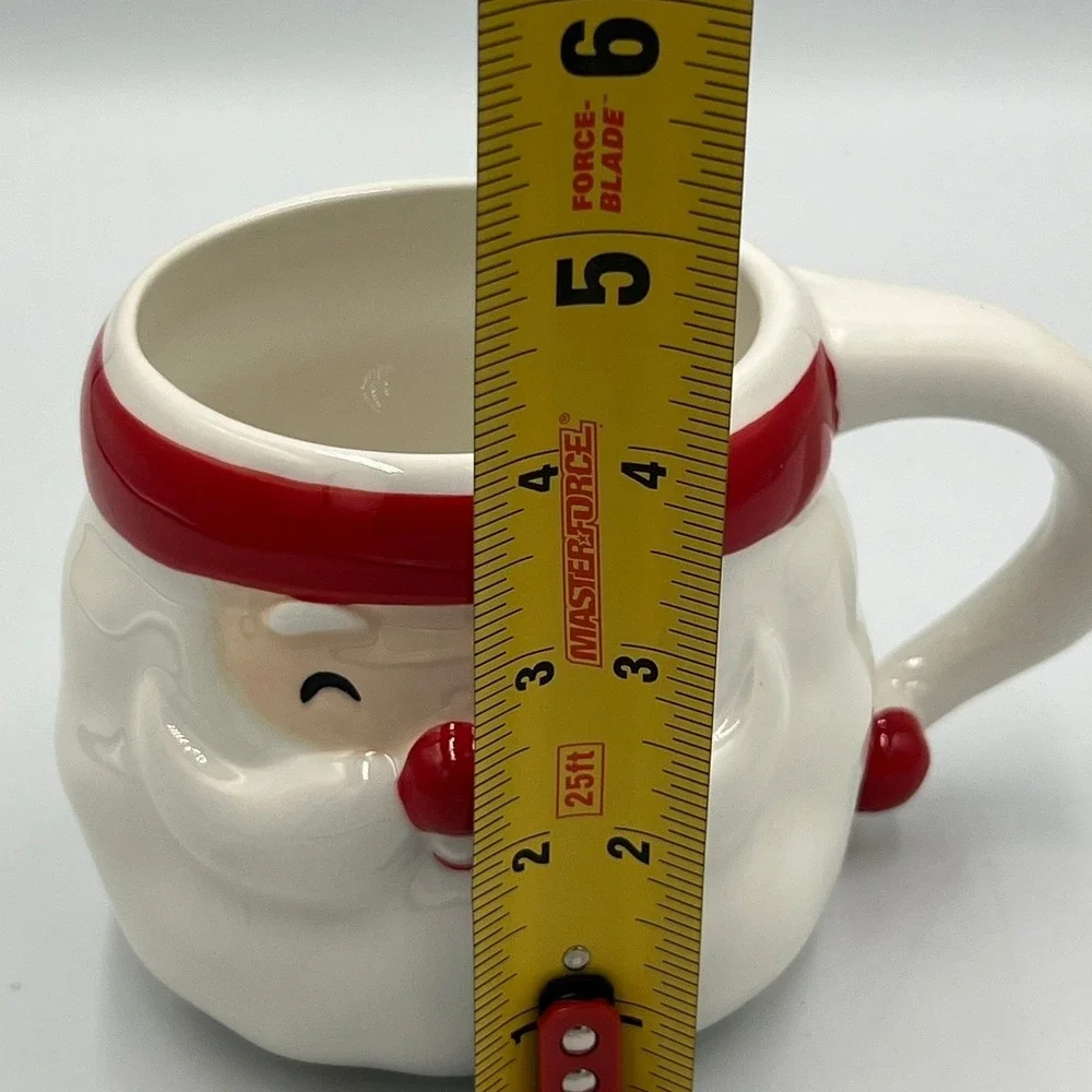 Target Santa Claus Coffee Mug White Excellent 2014 Holiday Figural